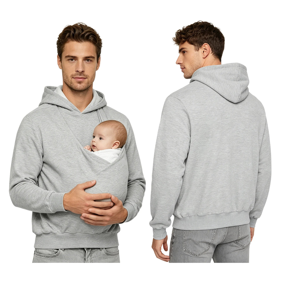 Bluza Kangurka OMLIS - Meska Bluza z Kieszenia na Dziecko