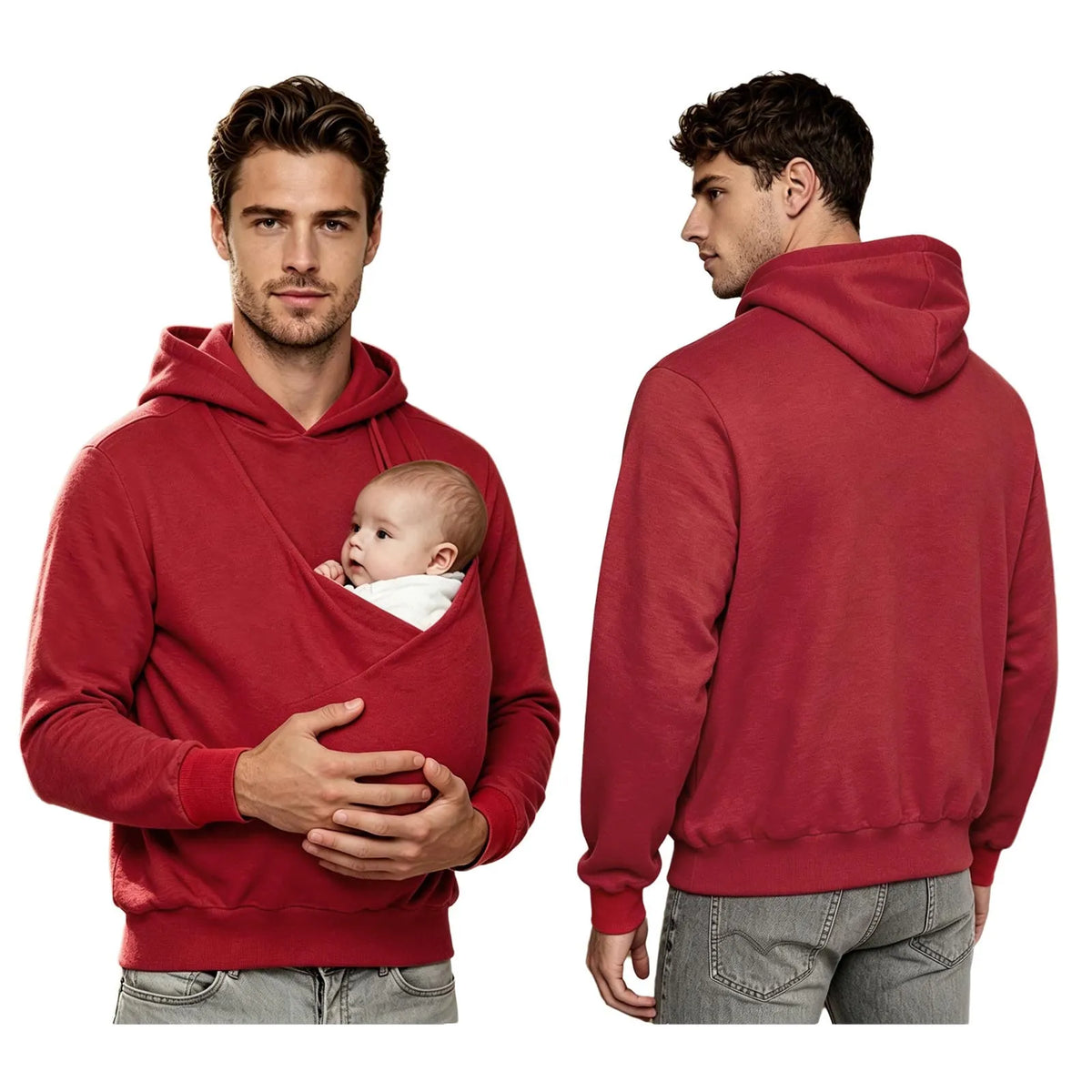 Bluza Kangurka OMLIS - Meska Bluza z Kieszenia na Dziecko